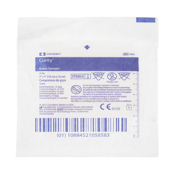 Curity™ Gauze Sponge 3 X 3 Inch 12-Ply Sterile 2 per Pack (684059_TR) 25/TR