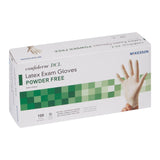 McKesson Confiderm® Exam Glove X-Large NonSterile Latex Standard Cuff Length Smooth Ivory Not Rated (483972_BX) 100/BX