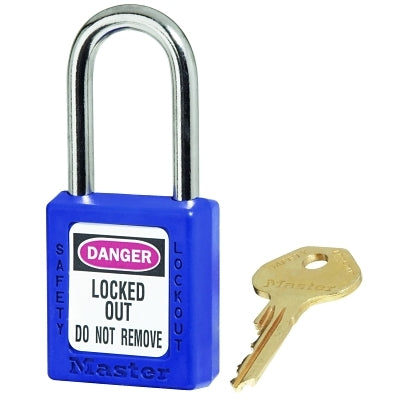 Master Lock Company 6 Pin Blue Safety Lock-out Padlock Keyed Differ (470-410BLU) Box of 6