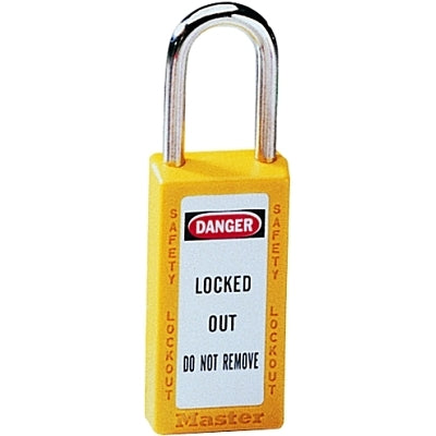 Master Lock Company 6 Pin Cylinder Safety Lockout Padlock Keyed Diff (470-411YLW) Box of 6