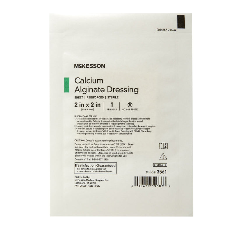 McKesson Alginate Dressing 2 X 2 Inch Square (883263_EA) 1/EA