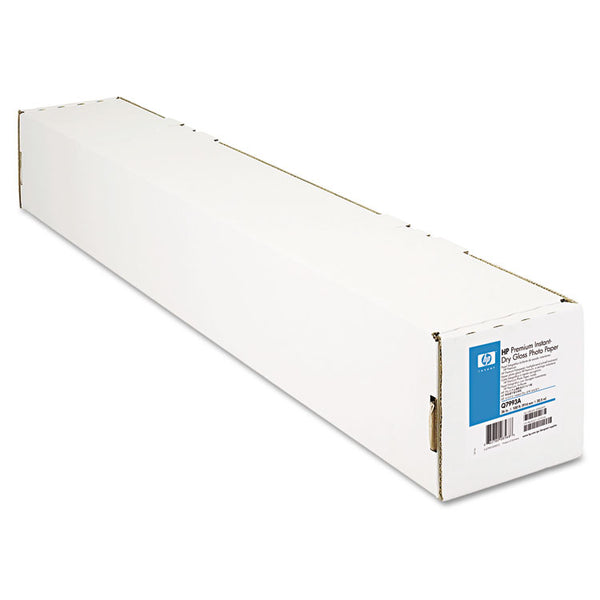 HP Premium Instant-Dry Photo Paper, 10.3 mil, 36" x 100 ft, Glossy White (HEWQ7993A)