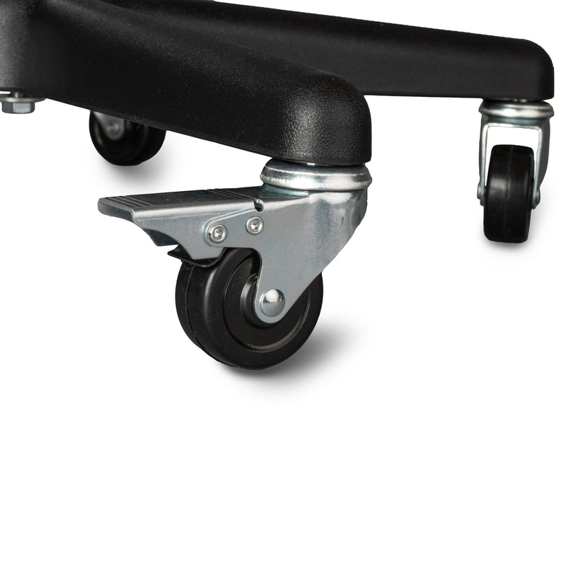 Tech-Med Mobile Instrument Stand Hand Operated Single Post 5-Leg Base Small Tray (640185_EA) 1/EA