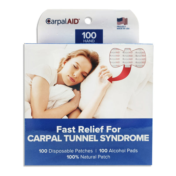 Carpal AID® Patch Hand-Based Carpal Tunnel Support Plastic Left or Right Hand Clear One Size Fits Most (1254009_PK) 100/PK