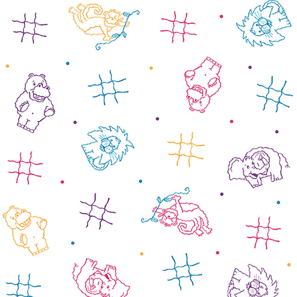 Pedia Pals® Table Paper 18 Inch Width 125 Foot Length Print (Animal) Crepe (466910_RL) 1/RL