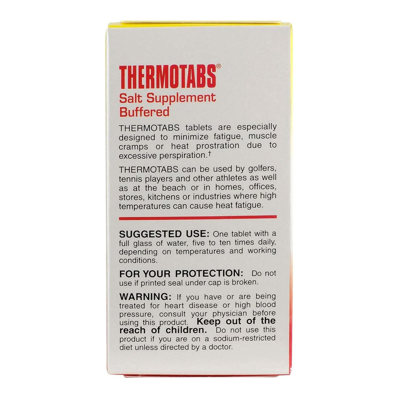 Thermotabs® Sodium Chloride Supplement Tablet 100 per Bottle (830765_BT) 1/BT