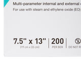 McKesson Argent™ Sure-Check® Sterilization Pouch Ethylene Oxide (EO) Gas / Steam 7-1/2 X 13 Inch Transparent / Blue Self Seal Paper / Film (524881_CS) 1000/CS