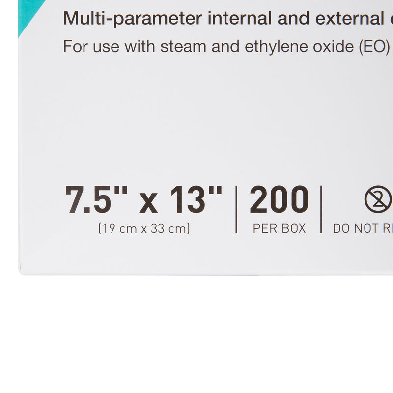 McKesson Argent™ Sure-Check® Sterilization Pouch Ethylene Oxide (EO) Gas / Steam 7-1/2 X 13 Inch Transparent / Blue Self Seal Paper / Film (524881_CS) 1000/CS