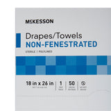 McKesson General Purpose Drape Poly Lined Towel Drape 18 W X 26 L Inch Sterile (68107_CS) 300/CS