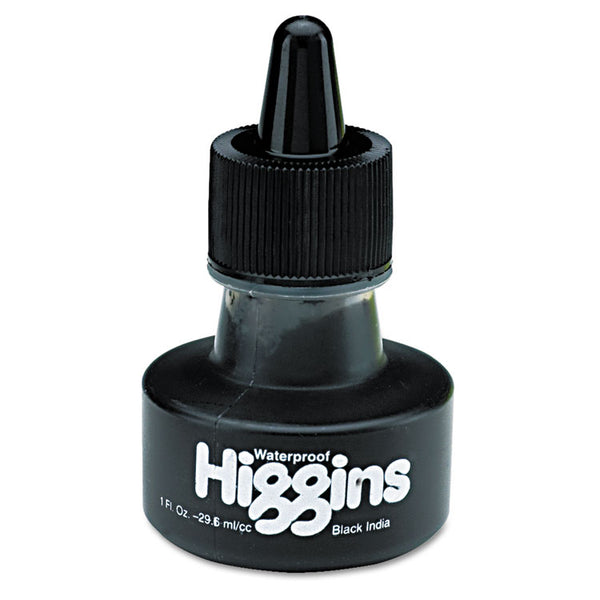 Higgins® Waterproof Pigmented Drawing Ink, 1 oz Bottle, Black (HIG44201) Each