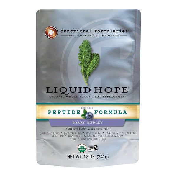 Liquid Hope® Peptide Formula Oral Supplement Berry Medley Flavor Liquid 12 oz. Pouch (1227502_EA) 1/EA