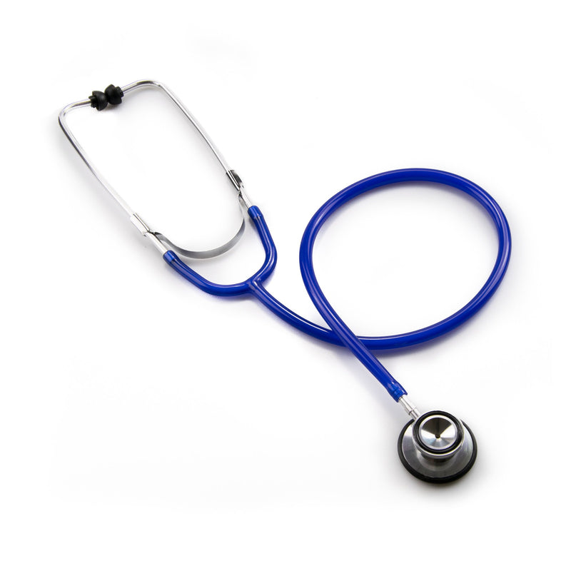 McKesson General Exam Stethoscope Royal Blue 1-Tube 22 Inch Tube Double Sided Chestpiece (363748_EA) 1/EA