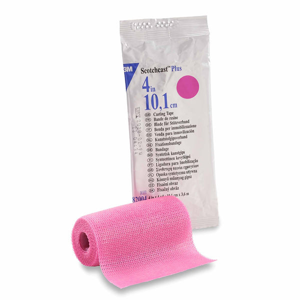 3M™ Scotchcast™ Plus Cast Tape 4 Inch X 12 Foot Fiberglass / Resin Bright Pink (199237_EA) 1/EA