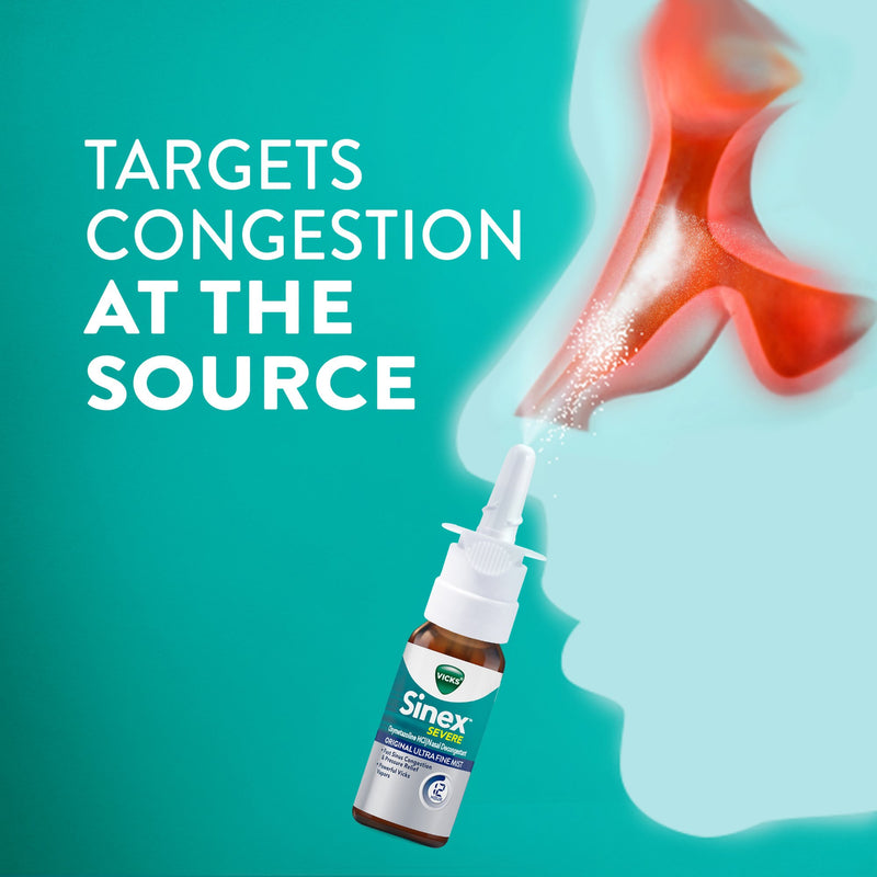 Vicks® Sinex™ Severe Nasal Decongestant 0.05% Nasal Spray 0.5 oz. (1229266_EA) 1/EA