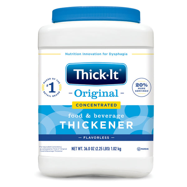 Thick-It® Original Concentrated Food and Beverage Thickener 36 oz. Canister Unflavored Powder IDDSI Level 0 Thin (811368_EA) 1/EA