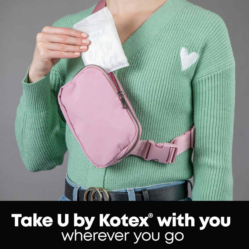 U by Kotex® Balance Feminine Pad Ultra Thin with Wings Regular Absorbency (1224718_PK) 18/PK