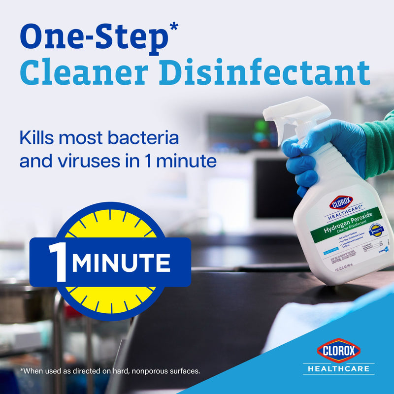 Clorox Healthcare® Surface Disinfectant Cleaner Peroxide Based Trigger Spray Liquid 32 oz. Bottle Unscented NonSterile (800195_CS) 9/CS