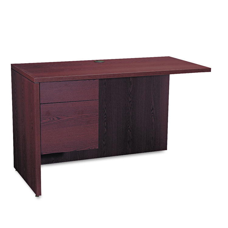 HON 10500 Series L Workstation Return, 3/4 Height Left Ped, 48w x 24d, Mahogany (HON10516LNN) Each