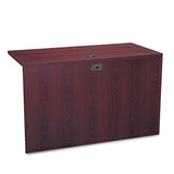 HON 10500 Series L Workstation Return, 3/4 Height Left Ped, 48w x 24d, Mahogany (HON10516LNN) Each