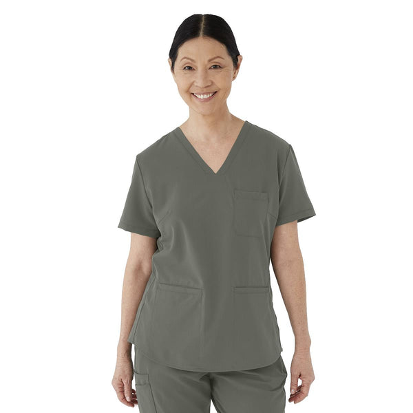 Lex AVE Women's Scrub Top, Olive, Size M, 1/EA  (4802OLVM) Each