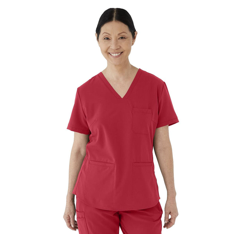 Lex AVE Women's Scrub Top, Red, Size S, 1/EA  (4802REDS) Each