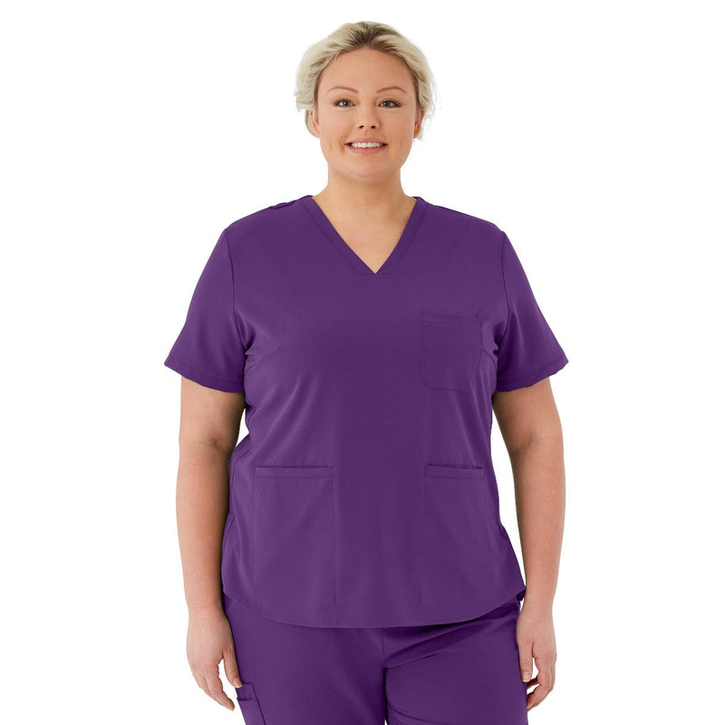 Lex AVE Women's Scrub Top, Regal Purple, Size 4XL, 1/EA  (4802RPL4XL) Each