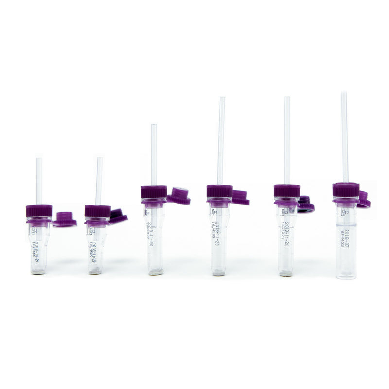 Safe-T-Fill® Capillary Blood Collection Tube K2 EDTA Additive 125 µL Pierceable Attached Cap Plastic Tube (333707_EA) 1/EA