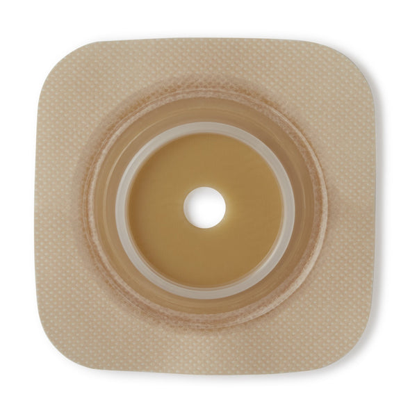 Sur-Fit Natura® Ostomy Barrier Trim to Fit, Extended Wear Durahesive® Adhesive 45 mm Flange Hydrocolloid 1 to 1-1/4 Inch Opening 4 X 4 Inch (461920_BX) 10/BX