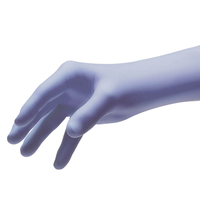 Pulse® Nitrile Exam Glove Small NonSterile Nitrile Standard Cuff Length Textured Fingertips Aqua Blue Chemo Tested / Fentanyl Tested (764269_CS) 2000/CS