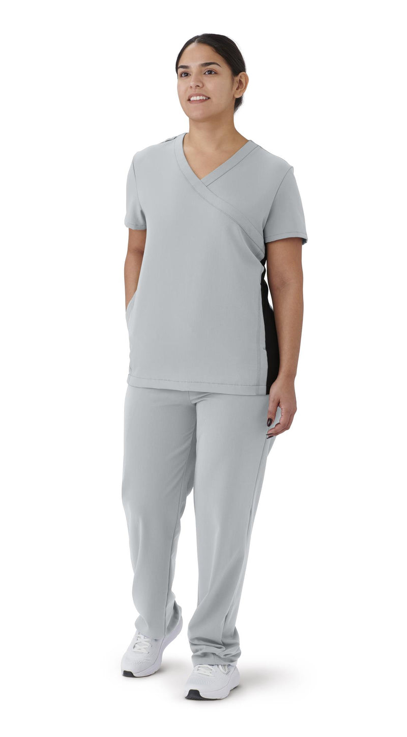 Staten AVE Women's Scrub Top, Gray, Size Size L, 1/EA  (4865GRYL) Each