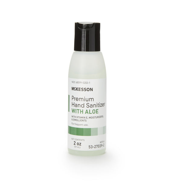 McKesson Premium Hand Sanitizer with Aloe 2 oz. Ethyl Alcohol Gel Bottle (937912_EA) 1/EA
