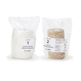 FlexPress2™ 2 Layer Compression Bandage System 4 Inch X 7-1/10 Yard / 4 Inch X 8-9/10 Yard Self-Adherent Closure Tan / White NonSterile Standard Compression (1178931_EA) 1/EA