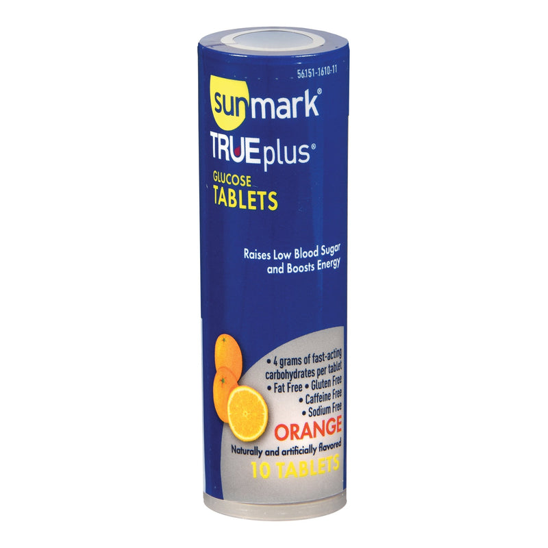 sunmark® TRUEplus™ Glucose Supplement 10 per Bottle Chewable Tablet Orange Flavor (997490_CT) 6/CT