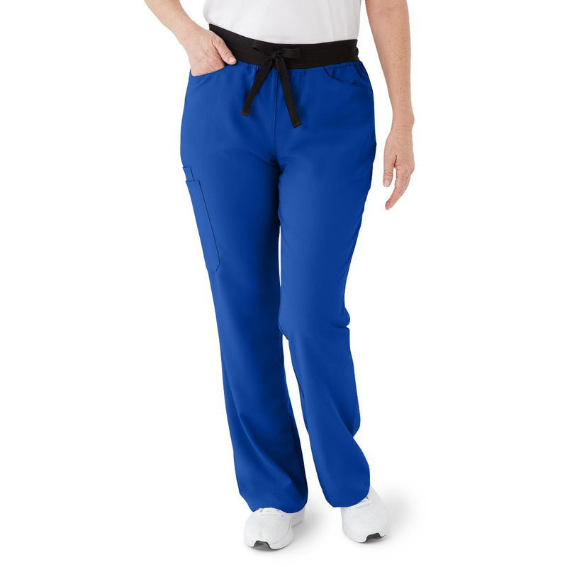 Coastal AVE Modern Bootcut 7-Pocket Women's Scrub Pant, Royal Blue, 4XL, Petite, 1/EA  (4912RYL4XLP) Each