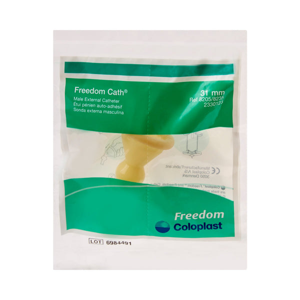Freedom® Cath Male External Catheter Self-Adhesive Seal Latex Intermediate (327124_BX) 100/BX