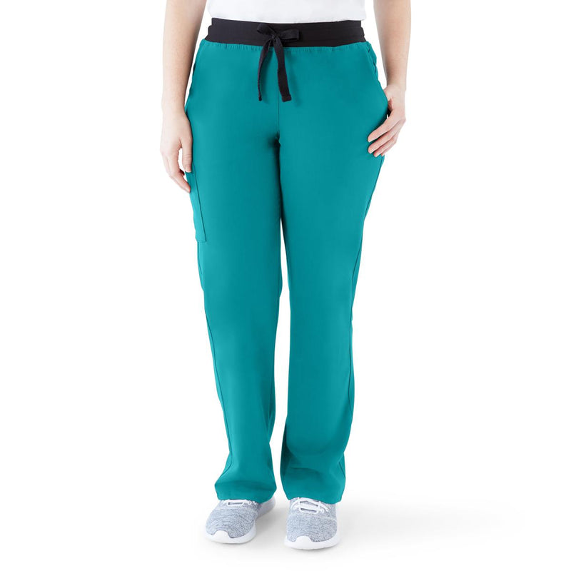 Varick AVE Women's Straight Leg Scrub Pant, Teal Blue, 4XL, 1/EA  (4913TLB4XL) Each