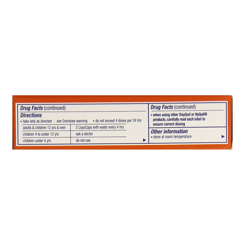 Vicks® Cold and Cough Relief 325 mg - 10 mg - 5 mg Strength Gelcap 16 per Box (1114165_BX) 1/BX