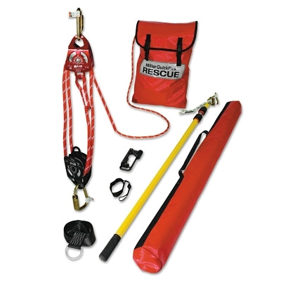 Honeywell QuickPick Rescue Kit Components, 12 ft Rescue Pole, Yellow/B ...