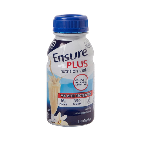 Ensure® Plus Nutrition Shake Oral Supplement Vanilla Flavor Liquid 8 oz. Bottle (765334_CS) 24/CS