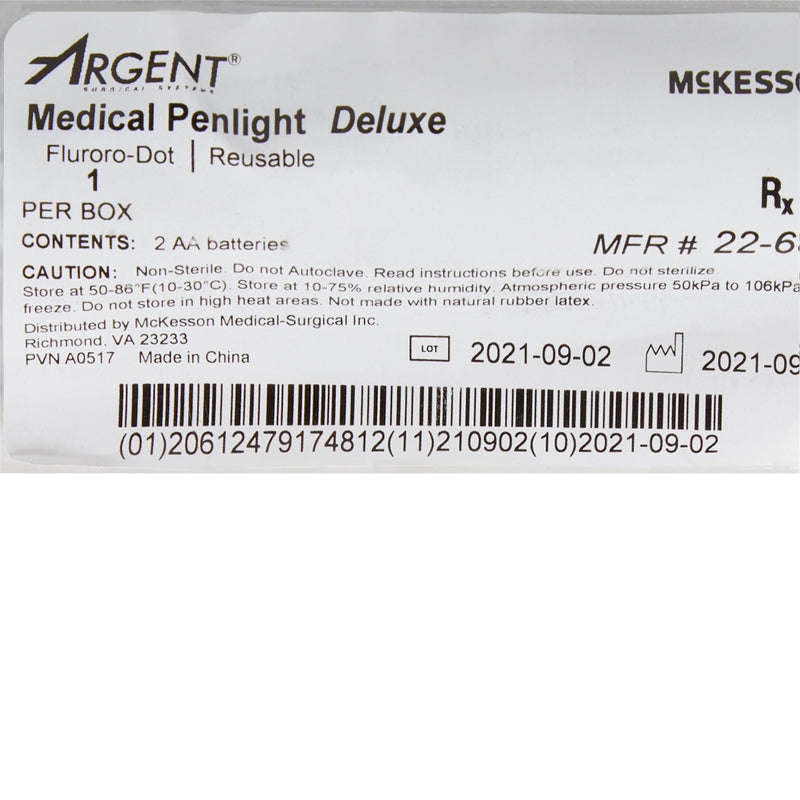 McKesson Penlight Cobalt Blue Light 7 Inch Reusable (192537_EA) 1/EA