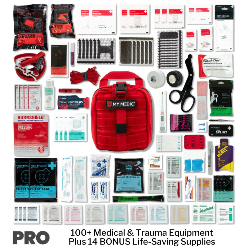 My Medic™ MYFAK Pro First Aid Kit Red Nylon Bag (1207716_EA) 1/EA