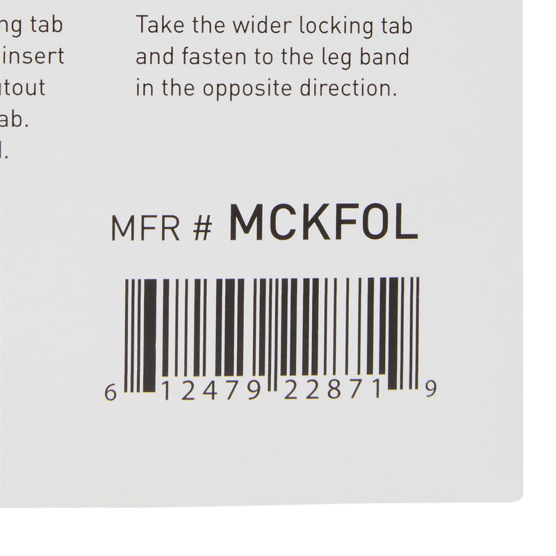 McKesson Leg Strap 2 X 24 Inch Length, Dual-Locking Tabs, Stretch Material, Hook and Loop Closure, Nonsterile (1107740_BG) 1/BG