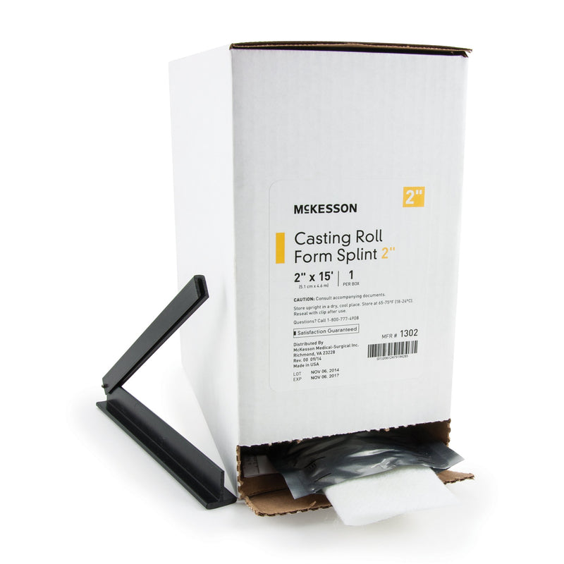 McKesson Padded Splint Roll 2 Inch X 15 Foot Fiberglass White (862506_CS) 2/CS
