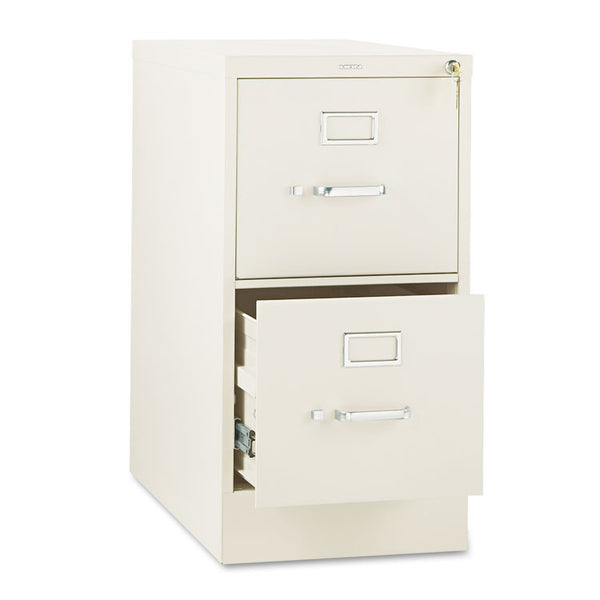 HON® 310 Series Vertical File, 2 Letter-Size File Drawers, Putty, 15" x 26.5" x 29" (HON312PL)