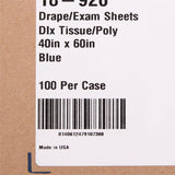 McKesson General Purpose Drape Physical Exam Drape 40 W X 60 L Inch NonSterile (151556_CS) 100/CS