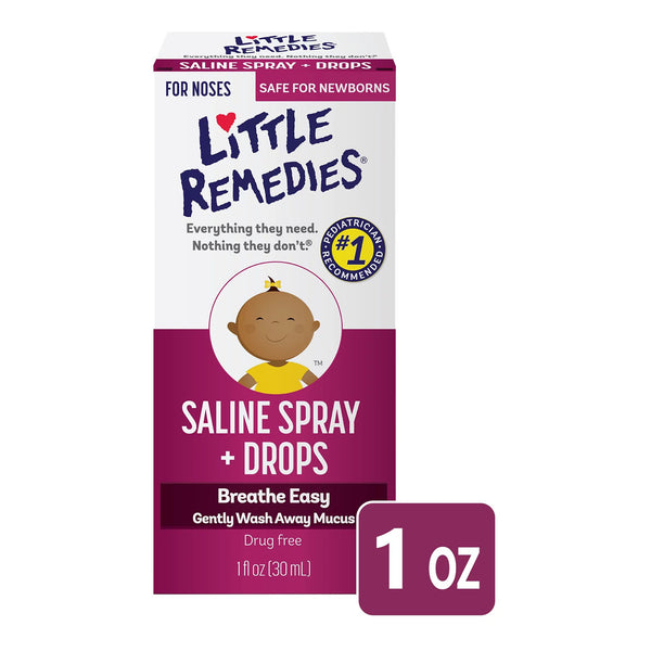 Little Remedies® Saline Nasal Spray 0.65% Strength 1 oz. (1231451_EA) 1/EA