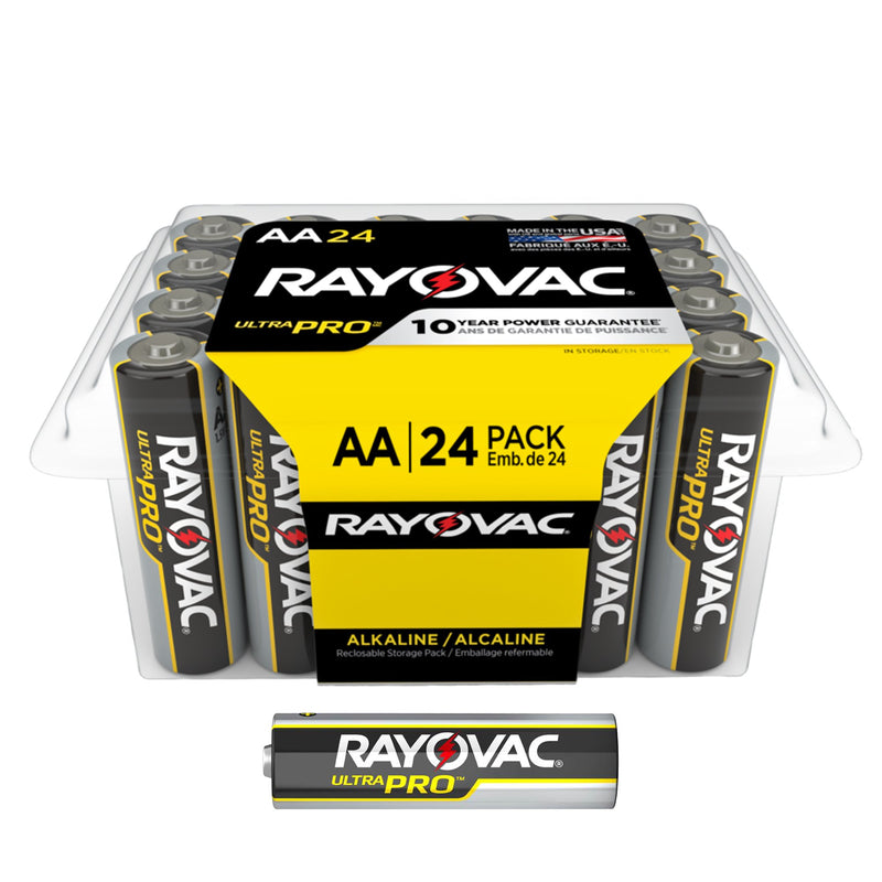 Rayovac® Ultra Pro™ Alkaline Battery AA Cell 1.5V Disposable 24 Pack (1180464_CS) 288/CS