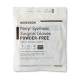 McKesson Perry® Performance Plus Surgical Glove Size 8 Sterile Polychloroprene Standard Cuff Length Smooth Dark Green Chemo Tested (1044740_BX) 50/BX
