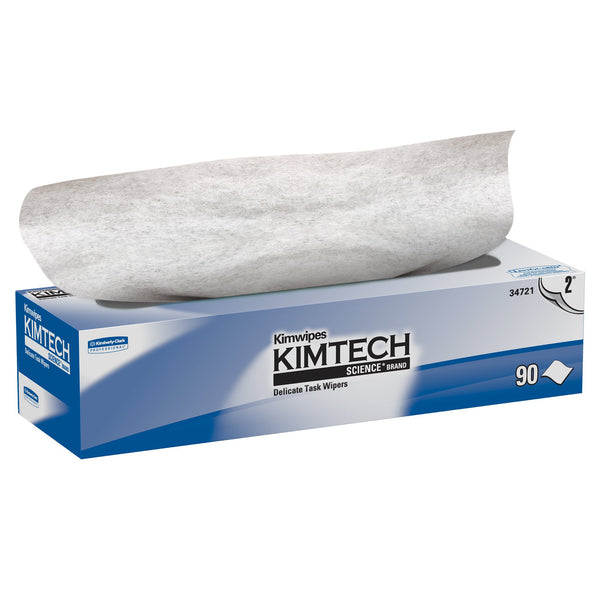 Kimtech Science Kimwipes Delicate Task Wipe Light Duty 90 Count Box 14-7/10 X 16-3/5 Inch NonSterile Disposable (52386_CS) 15/CS