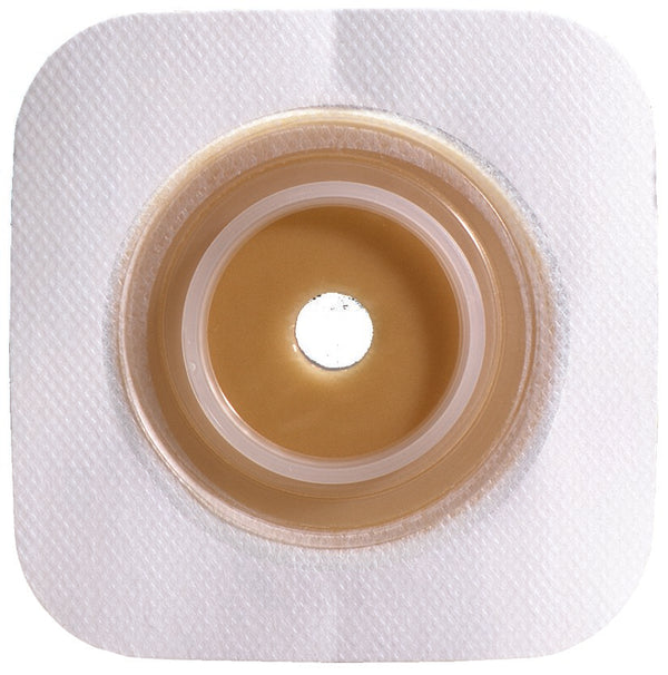 Sur-Fit Natura® Ostomy Barrier Precut, Standard Wear Acrylic Tape 57 mm Flange Sur-Fit® Natura® System Hydrocolloid 1-1/2 Inch Opening 5 X 5 Inch (365754_BX) 10/BX